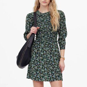 NWT! MADEWELL Smocked Floral Mini Dress Size 4